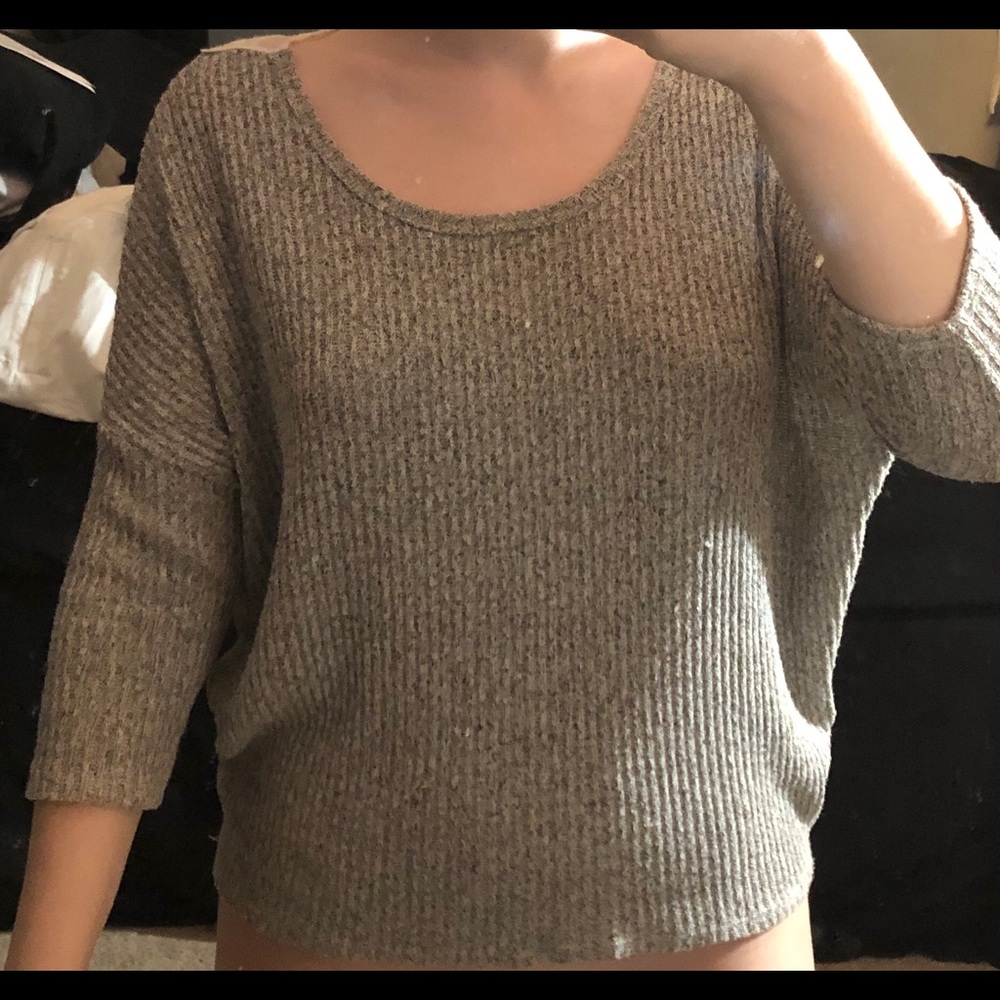 Gray sweater
